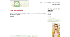Desktop Screenshot of lineforandroid.com