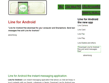 Tablet Screenshot of lineforandroid.com